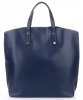 Bőr táska shopper bag Genuine Leather tengerkék 6047